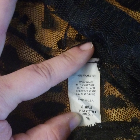 Leopard print sheer top backless - Picture 5 of 5